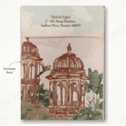 Rajasthani Royal Wedding Invitation | SS-8129