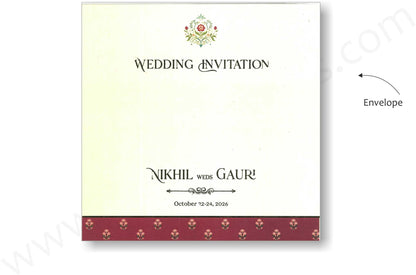 Elegant Floral Wedding Invitation CARD | SS-2013