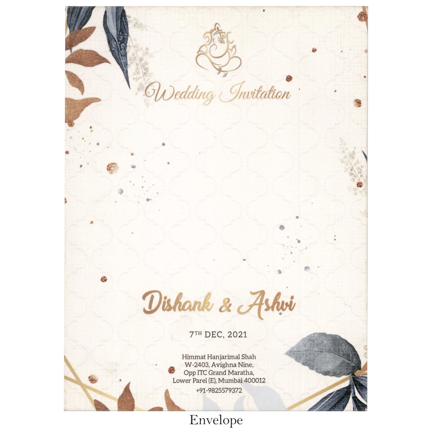 Blossom Bliss: Floral Pastel Wedding Card | SS - 8010