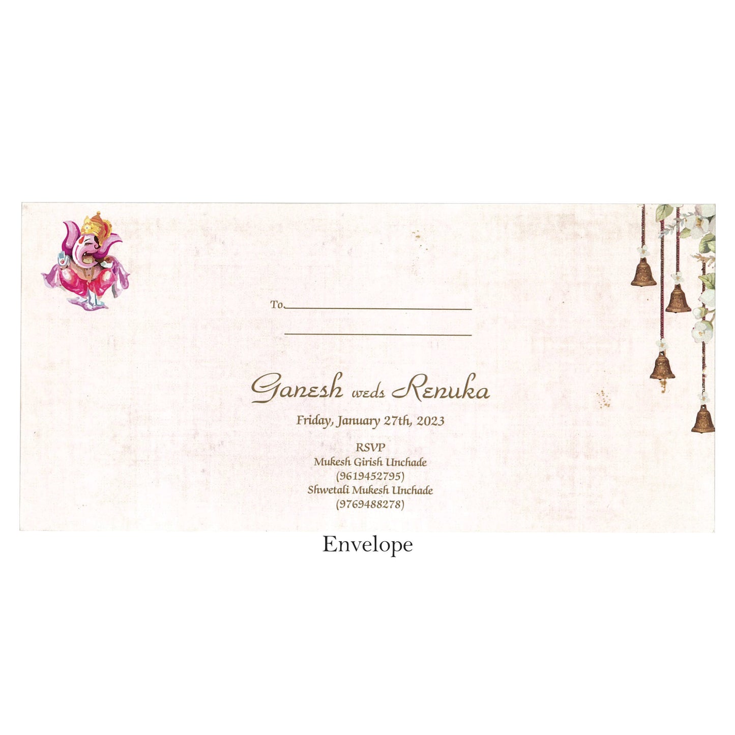 Passport Theme Classy Wedding Card with Carricature | SS - 9004