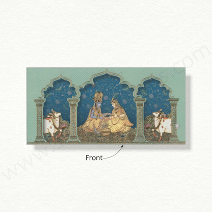 Designer Radha Krishna Theme Based Cash Envelope | G - 87