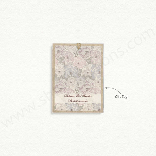 Designer Floral Gift Tag | GT - 8