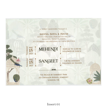 Royal Palace Designer Wedding Card | SS-2480