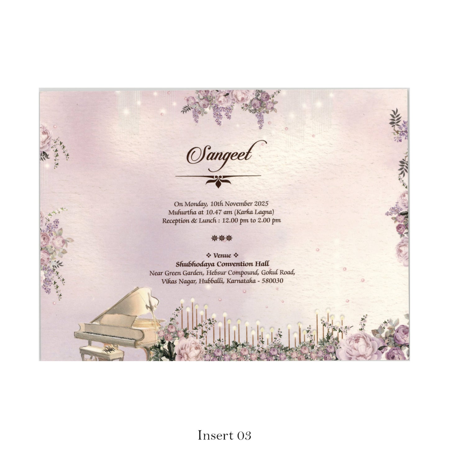 Designer Theme Based Wedding Card with Beautiful Caricature | SS - 5013 D