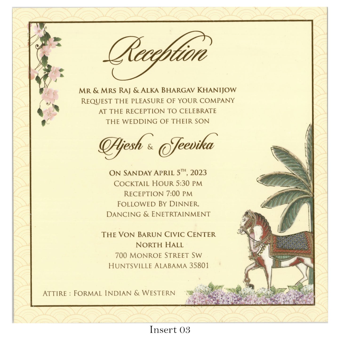 Traditional Designer Wedding Card | SS - 5015 D
