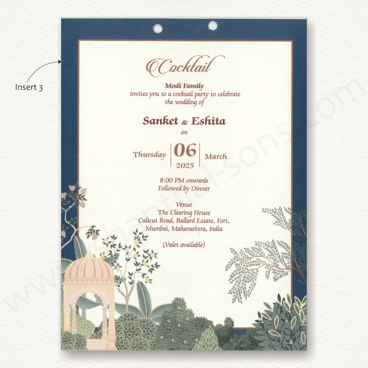Pichwai Theme Wedding Card | SS - 8140