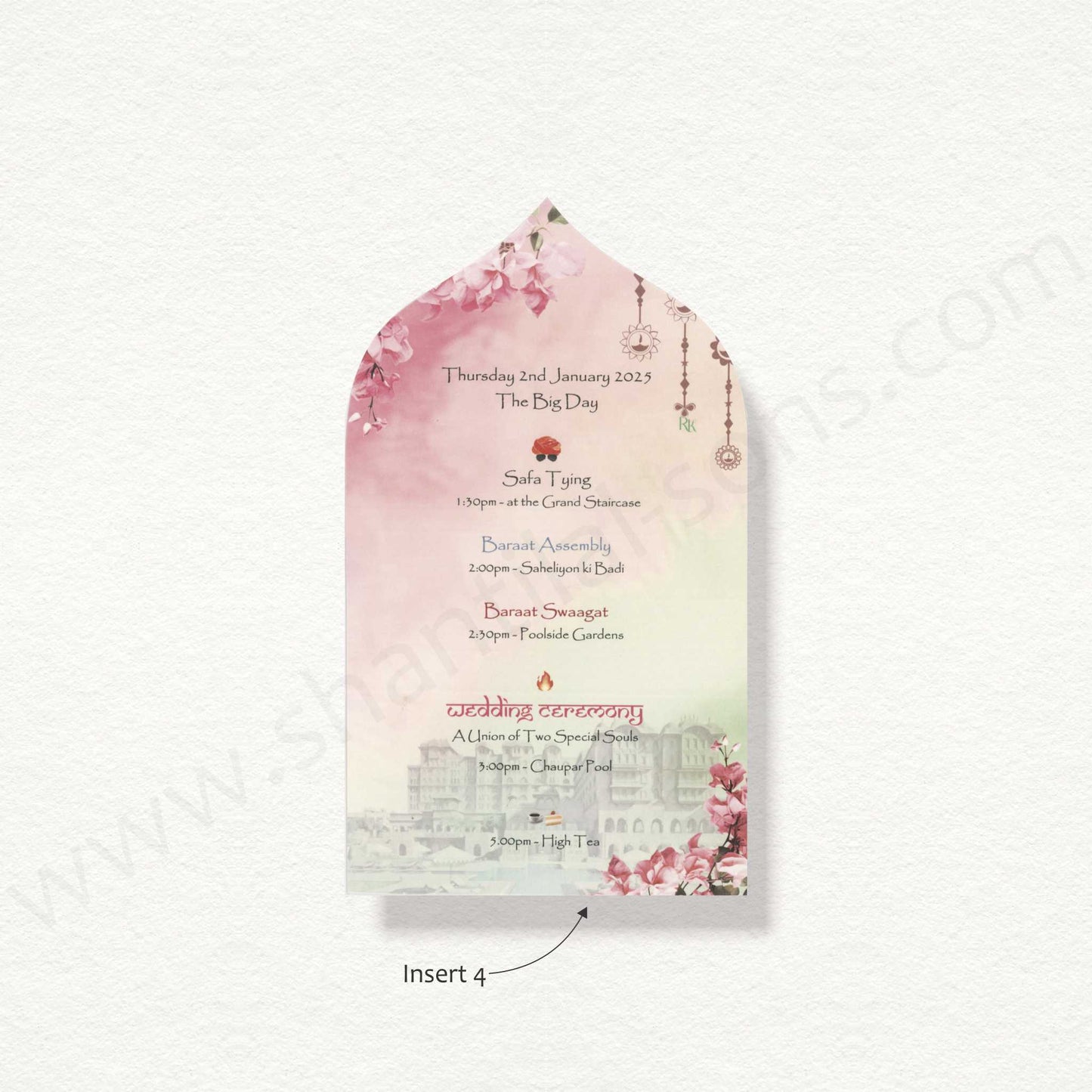 Designer Jaipur Theme Based Wedding Card | SS - 80160