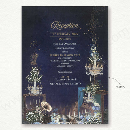 Designer Vellum Paper Wedding Card with Pichwai Theme | SS - 80159