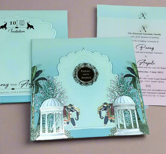 Elegant Royal Wedding Card | SS-2412