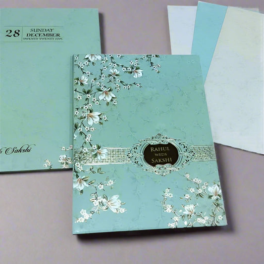 Floral Fusion Wedding Invitation Card | SS-1966