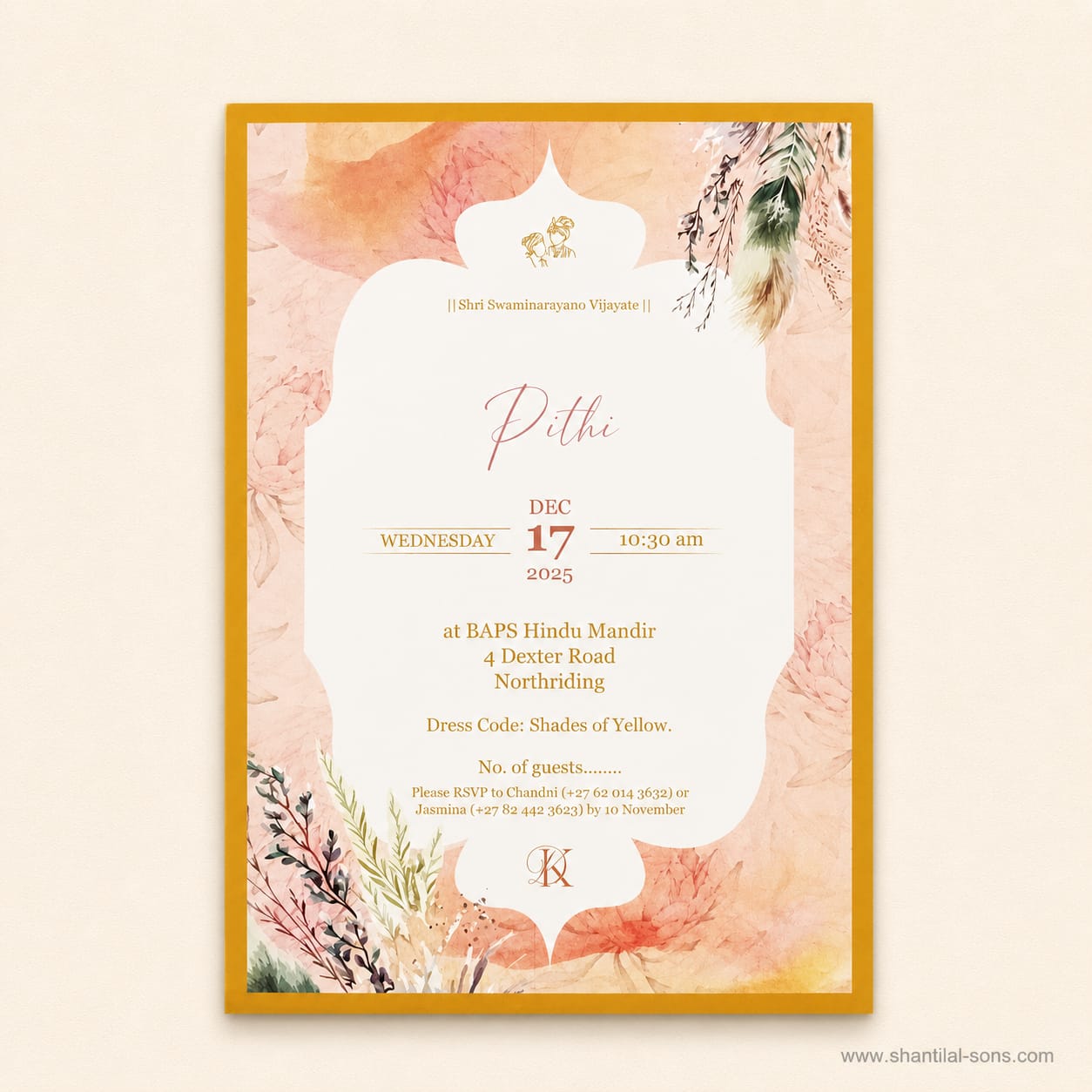 Heritage Wedding Invitation | SS-80175