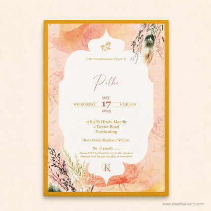 Heritage Wedding Invitation | SS-80175