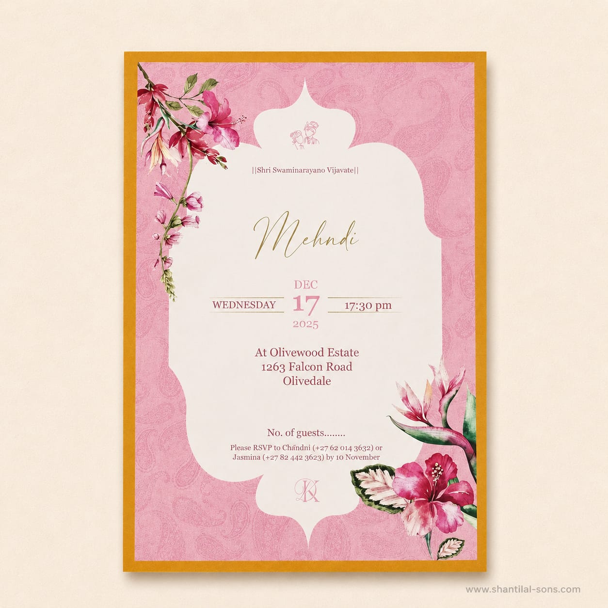 Heritage Wedding Invitation | SS-80175