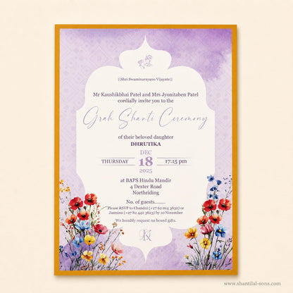 Heritage Wedding Invitation | SS-80175