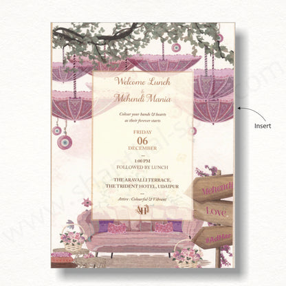 Rajasthani Royal Wedding Invitation | SS-8129