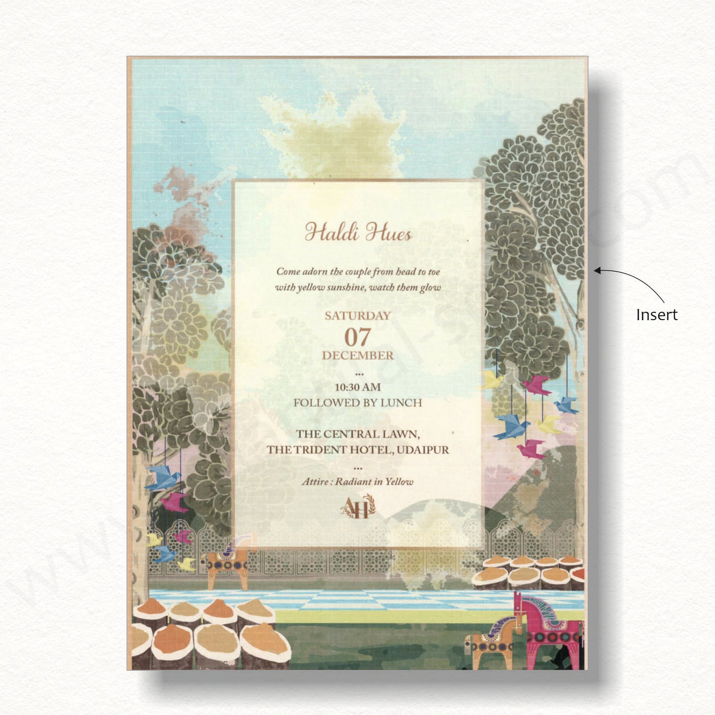 Rajasthani Royal Wedding Invitation | SS-8129