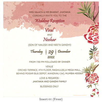 Elegant Silk Wrap: Sreenathji Printed Acrylic Card | SS - 8021
