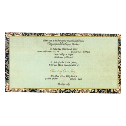 Classy Pastel Wedding Card | SS - 9002