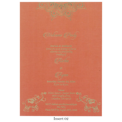 Classic Elegance: Wax-Sealed Wedding Cards | SS - 8007