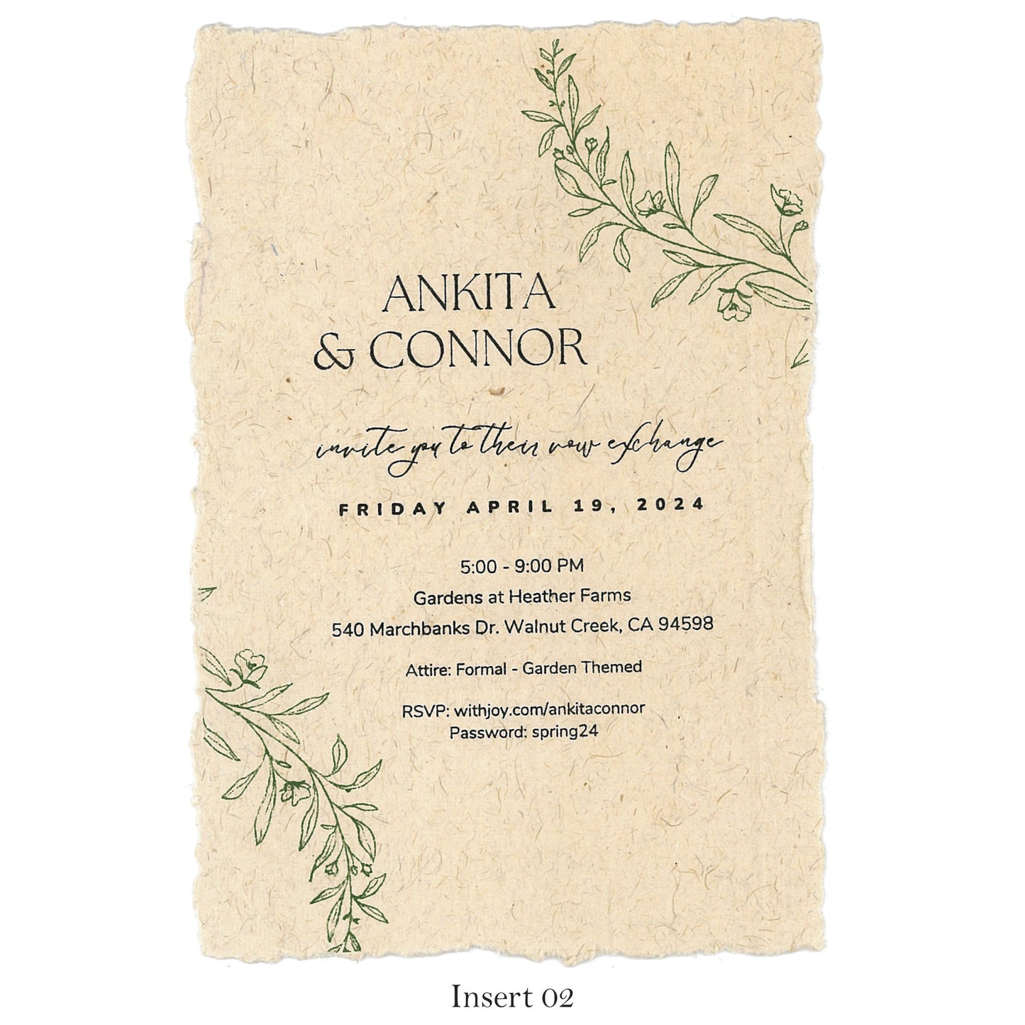 Rustic Charm: Handmade Classy Card with a Natural Look | SS - 8026