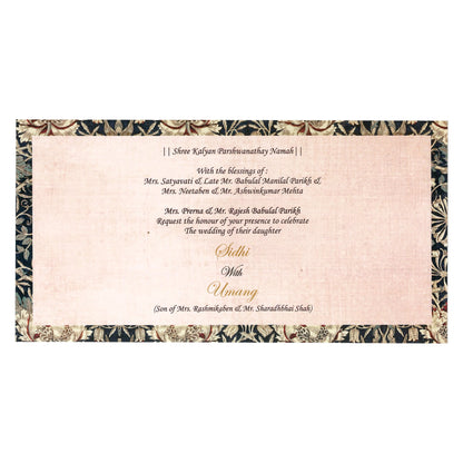 Classy Pastel Wedding Card | SS - 9002