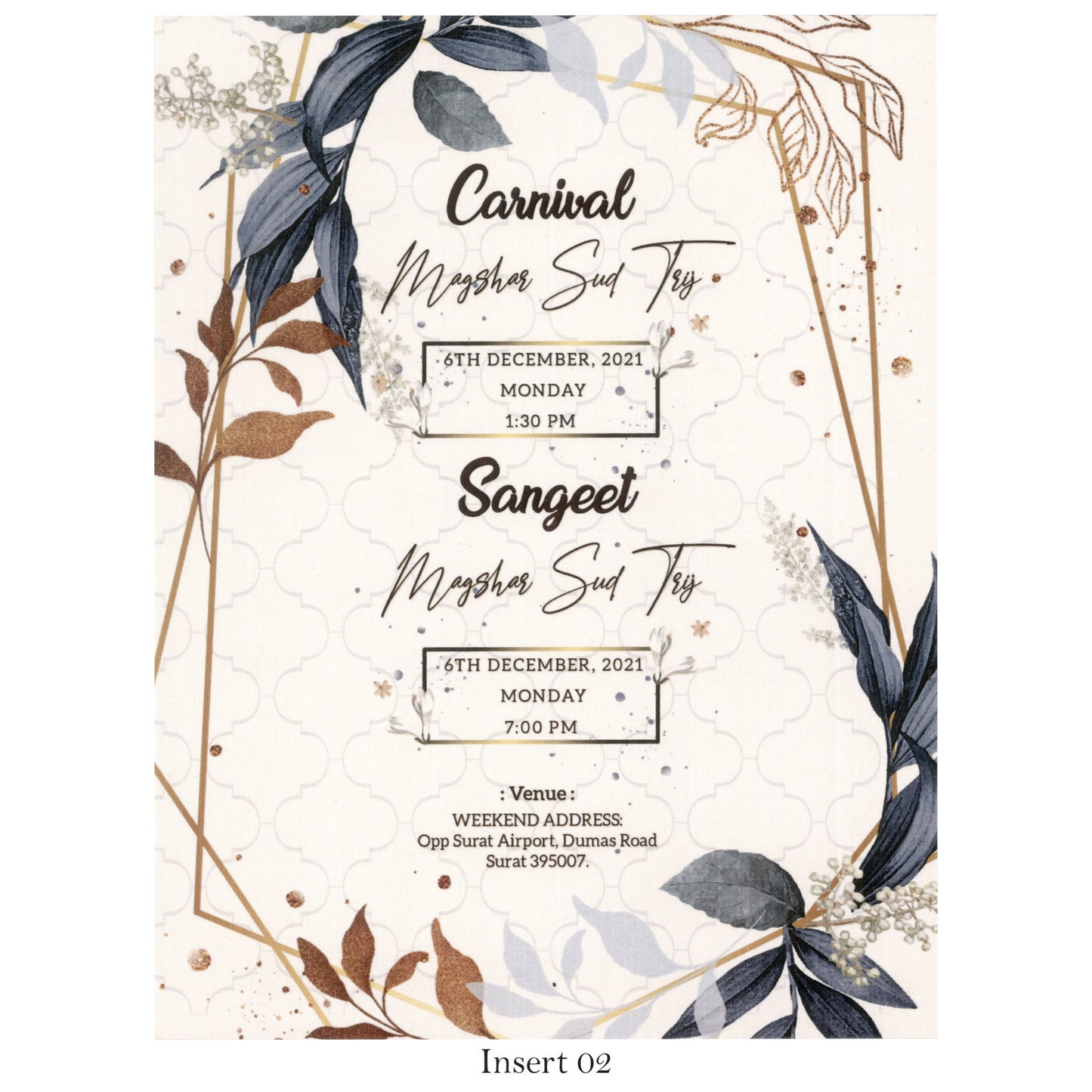 Blossom Bliss: Floral Pastel Wedding Card | SS - 8010