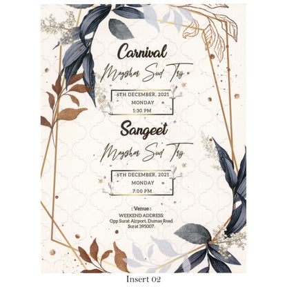 Blossom Bliss: Floral Pastel Wedding Card | SS - 8010