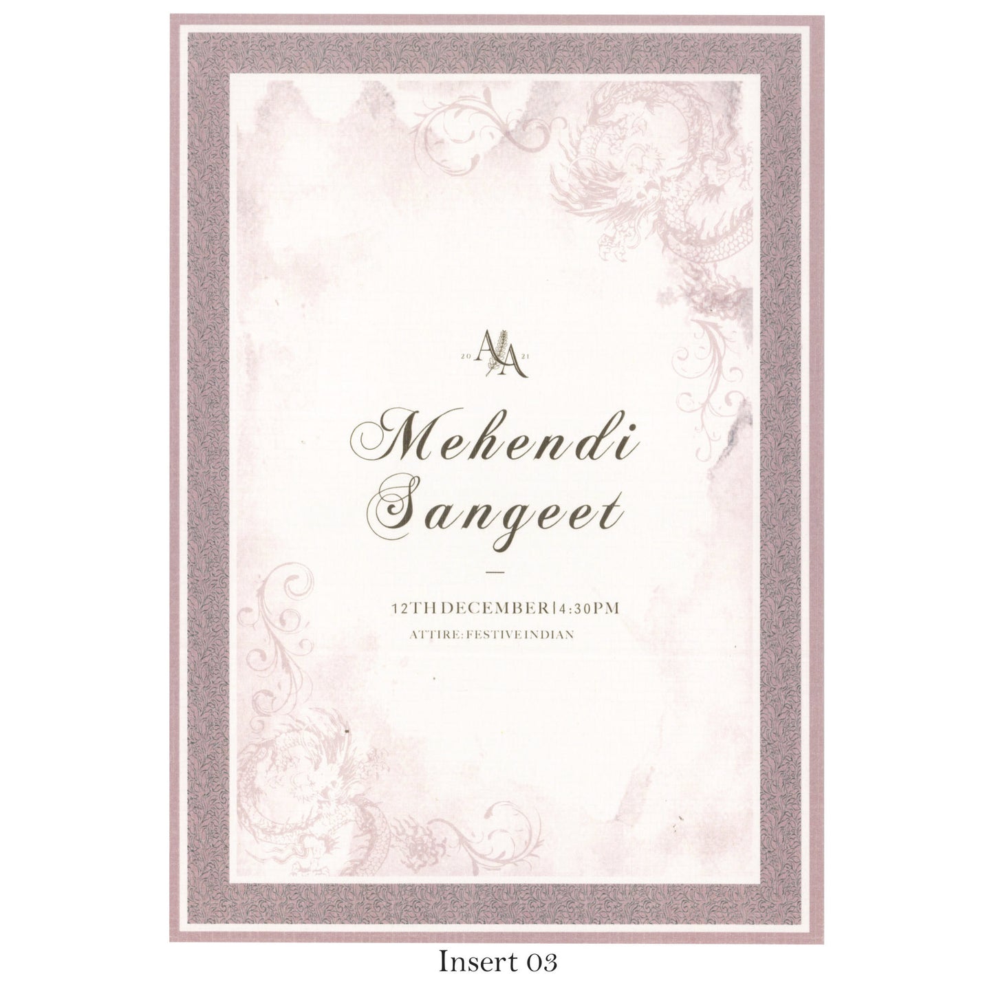 Designer Elegant Wedding Invitation | SS - 8037