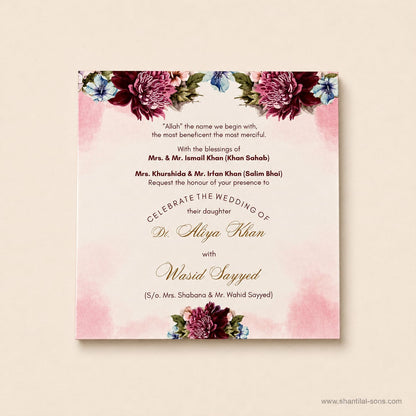 Floral Wedding Invitation|SS-2025