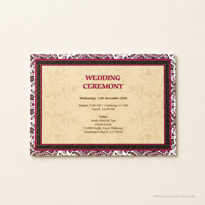 Rustic Wedding Invitation | SS - 2052