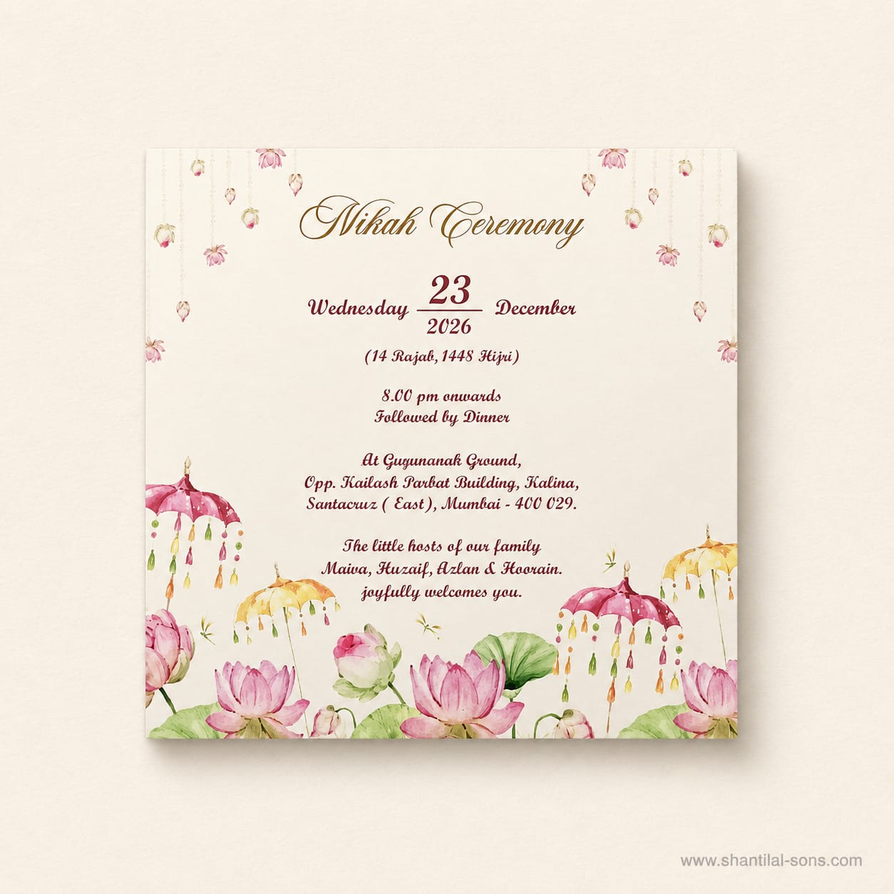 Pastel Floral Wedding Invitation |SS-2026