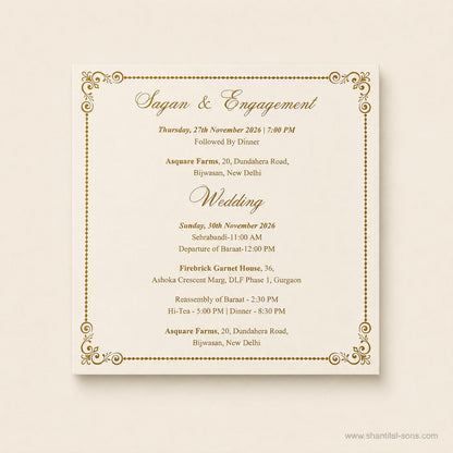 Heritage Wedding Invitation |SS-2033