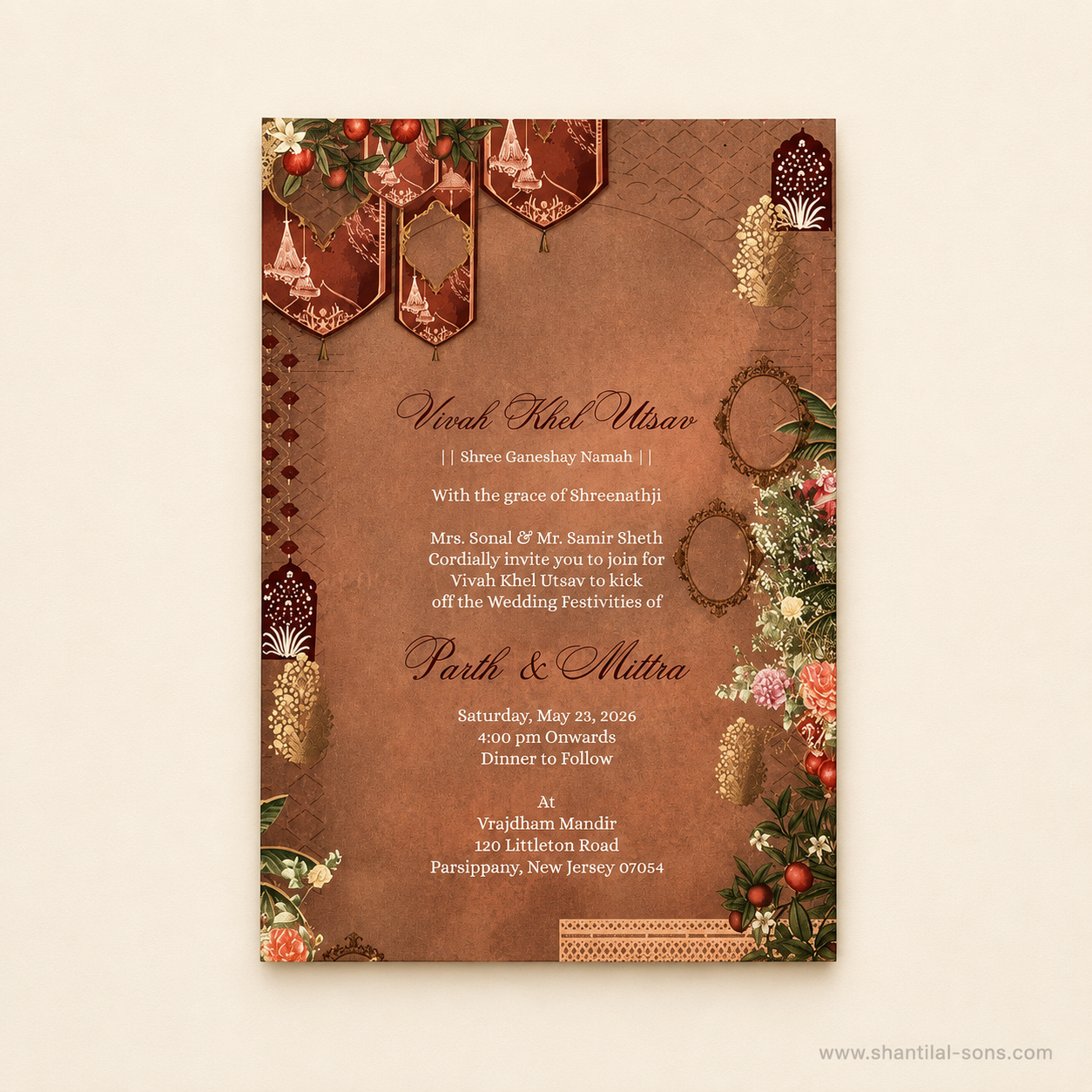 Luxury Royal Wedding Invitation |SS-2005