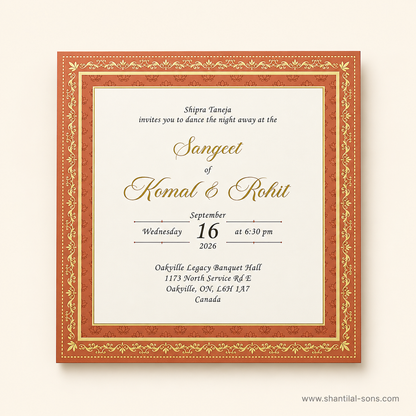 Traditional Elephant Wedding Invitation | SS-2006