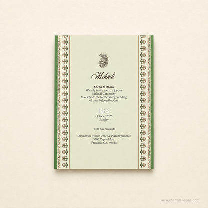 Luxury Traditional Wedding Invitation| SS -2015