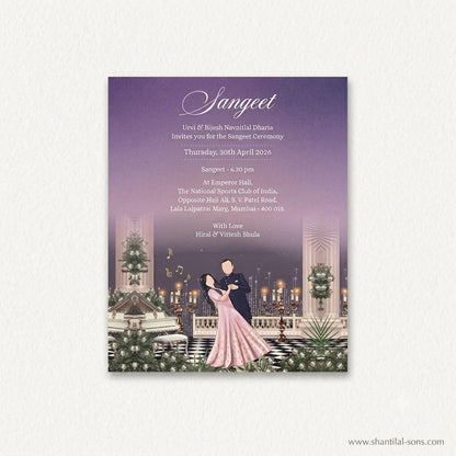 Luxury Gold Palace Wedding Invitation | SS-2010