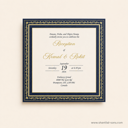 Traditional Elephant Wedding Invitation | SS-2006