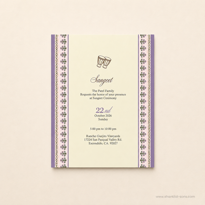 Luxury Traditional Wedding Invitation| SS -2015