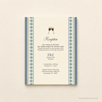 Luxury Traditional Wedding Invitation| SS -2015