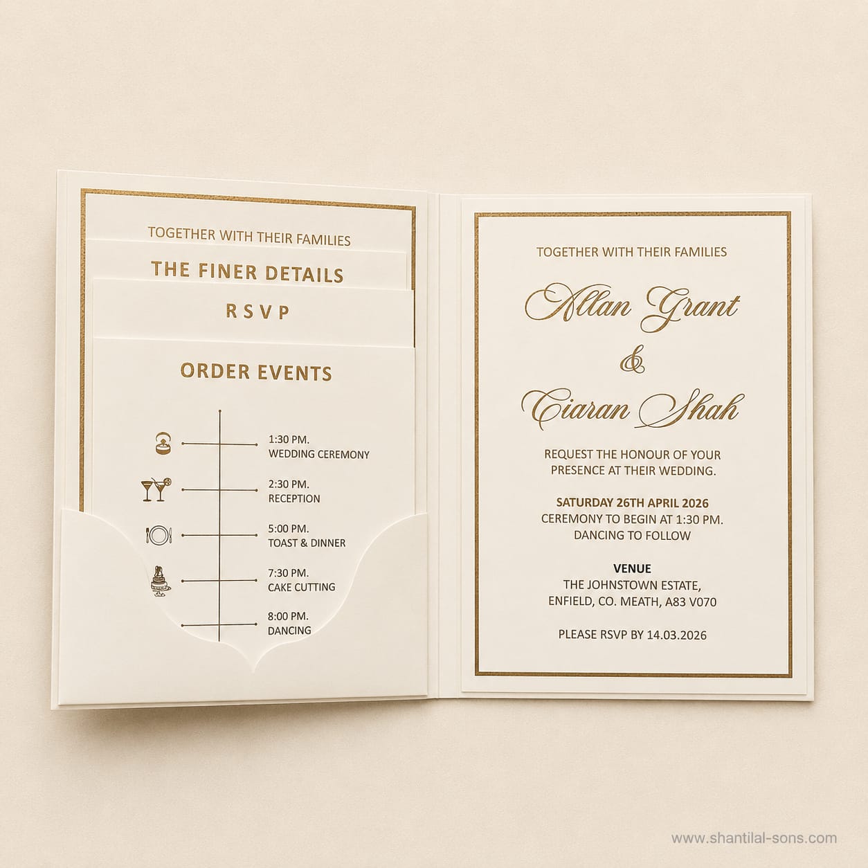 Minimal Modern Wedding Invitation | SS-2032