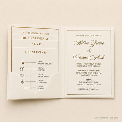 Minimal Modern Wedding Invitation | SS-2032
