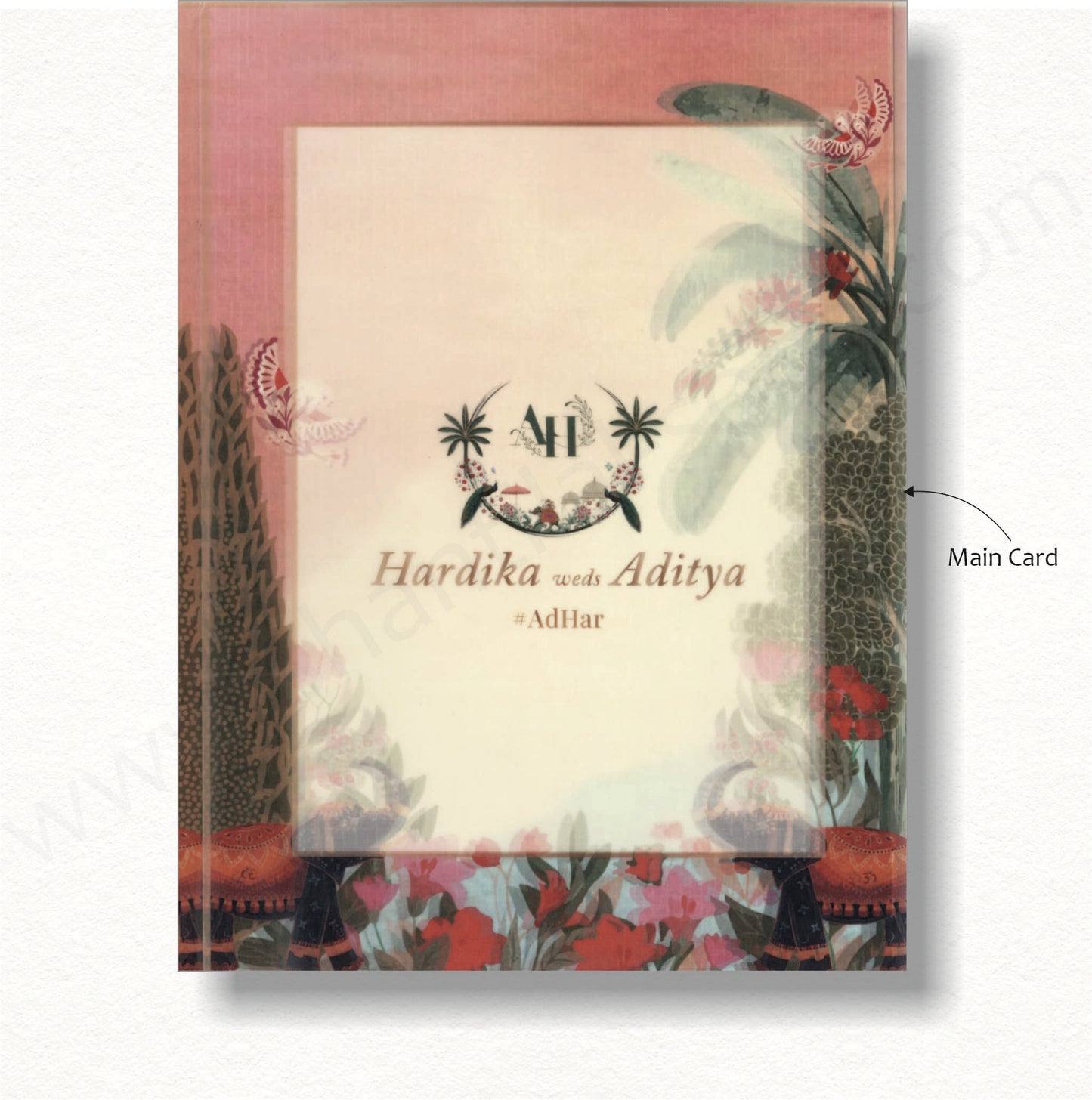 Rajasthani Royal Wedding Invitation | SS-8129