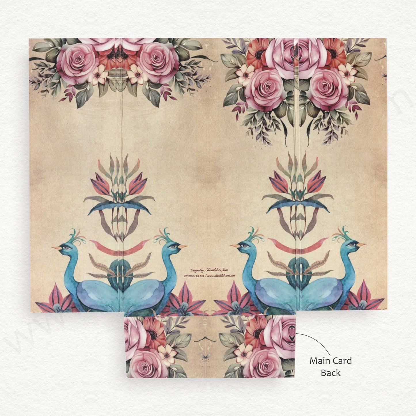 Designer Floral Wedding Invitation Card | SS -80154