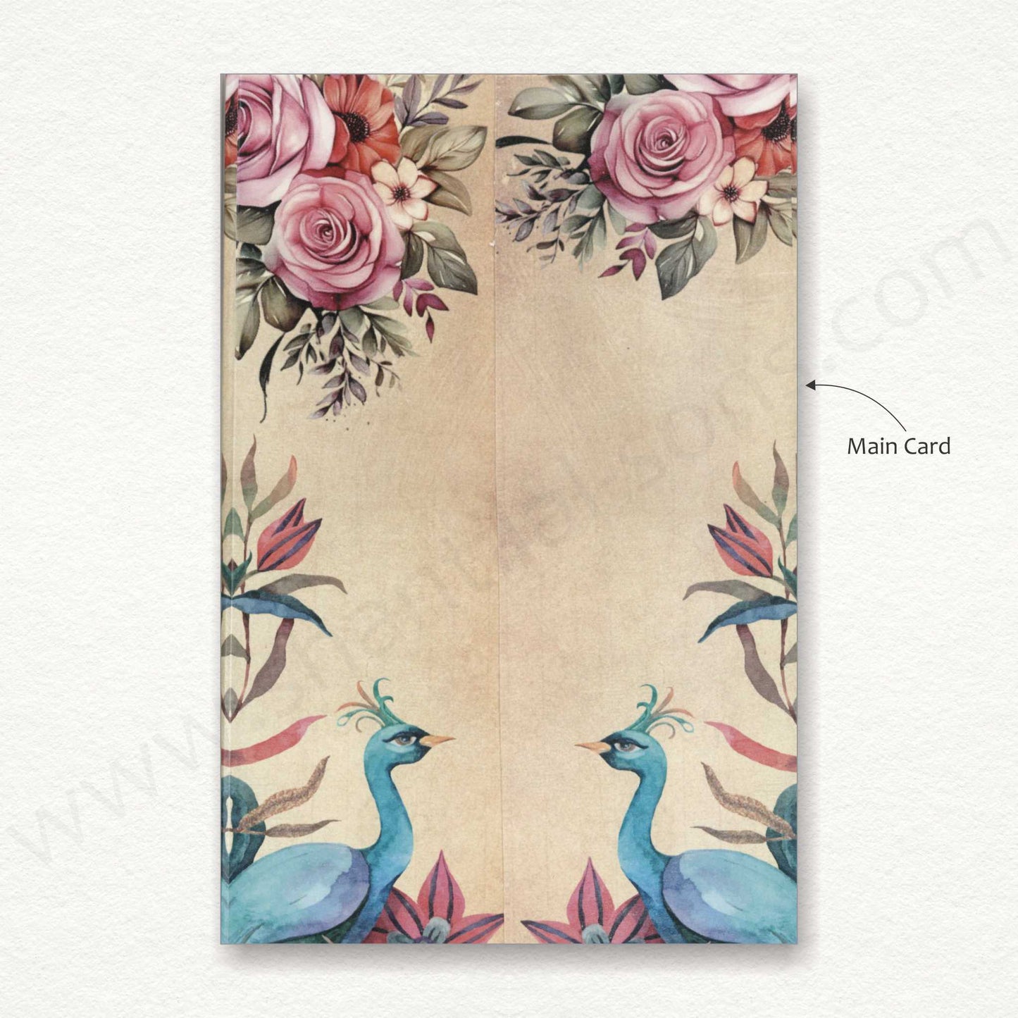 Designer Floral Wedding Invitation Card | SS -80154