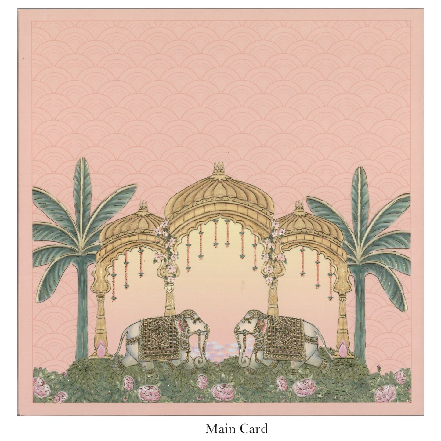 Traditional Designer Wedding Card | SS - 5015 D