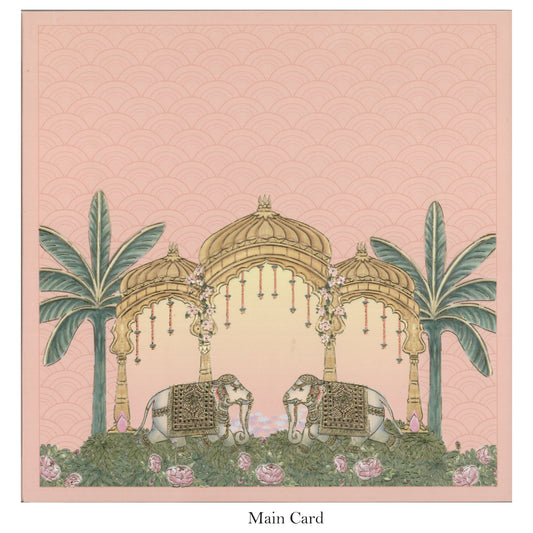 Traditional Designer Wedding Card | SS - 5015 D