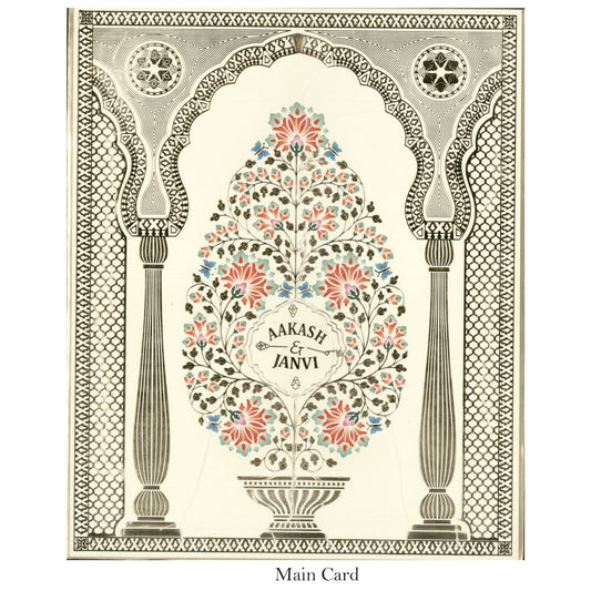 Beautiful Designer Wedding Invitation Card | SS-5012D