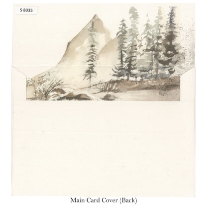 Artisanal Elegance: Hand-Painted Inspired Card | SS - 8035