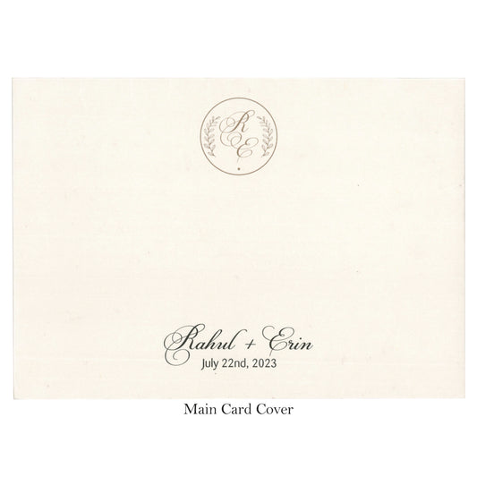 Artisanal Elegance: Hand-Painted Inspired Card | SS - 8035