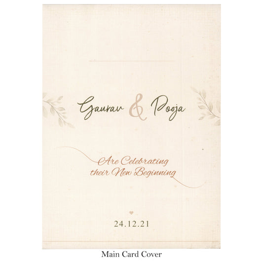 Elegant Classy Wedding Invitation | SS - 8043